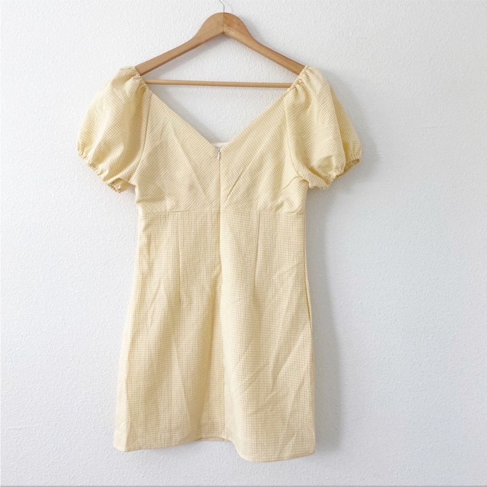 Altar’d State Yellow Gingham Aldrin Dress - Picture 8 of 9